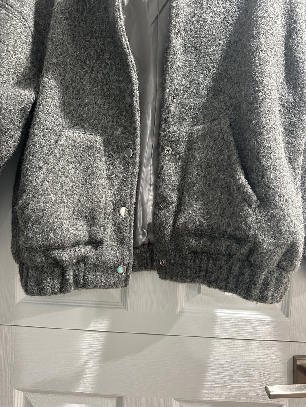 Princess Polly Stillar Bomber Jacket Grey - Picture 3 of 6